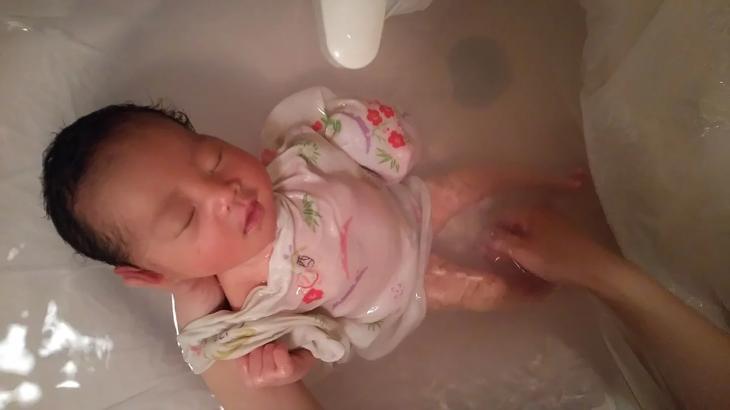  お風呂が大好きな赤ちゃん！
